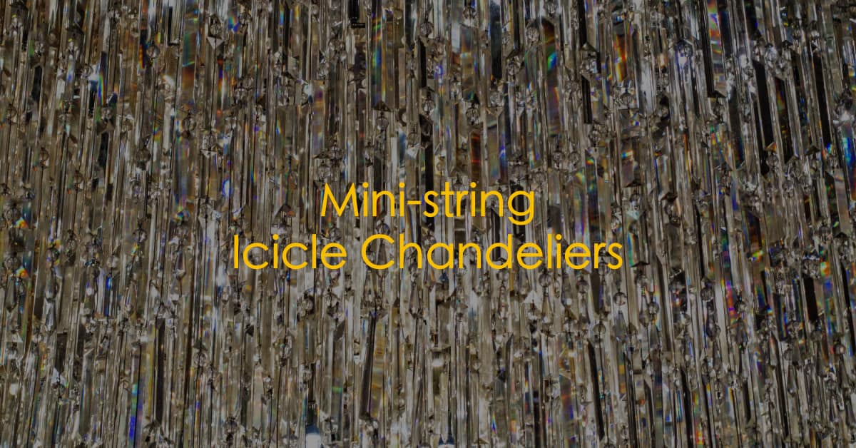 Your Guide to Making Holiday Mini-string Icicle Chandeliers